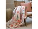 Růžový bavlněný přehoz s květy Aix Quilt Wild Flowers - 130*180 cm Chic Antique