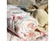 Krémový bavlněný přehoz s květy Aix Quilt Wild Flowers - 130*180 cm Chic Antique