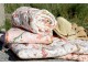 Krémový bavlněný přehoz s květy Aix Quilt Wild Flowers - 130*180 cm Chic Antique