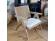Přírodní dřevěné křeslo s výpletem Lounge Wicker - 65*70*77 cm Chic Antique