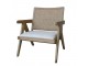 Přírodní dřevěné křeslo s výpletem Lounge Wicker - 65*70*77 cm Chic Antique