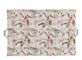 Krémová matrace s květy Aix Quilt Wild Flowers - 60*100 cm