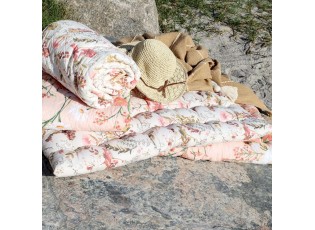 Růžová matrace s květy Aix Quilt Wild Flowers - 60*100 cm