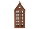 Rezavý svícen ve tvaru domku Rustic Charm - 13*11*30 cm Clayre & Eef