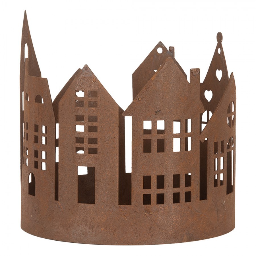 3ks rezavý svícen Brocante rust Amster - Ø 15*15 / Ø 11*12 / Ø 10*10 cm Clayre & Eef 3ks rezavý svícen Brocante rust Amster - Ø 15*15 / Ø 11*12 / Ø 10*10 cm Clayre & Eef