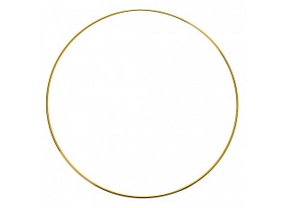Zlatý dekorativní kruh na zdobení M - Ø 30*1 cm