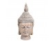 Béžová antik dekorace hlava Buddha - 11*15*28 cm Chic Antique