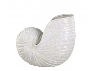 Krémová antik keramická dekorace váza mušle Shells - 38*20*32 cm