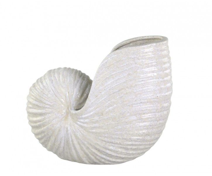 Krémová antik keramická dekorace váza mušle Shells - 38*20*32 cm Chic Antique