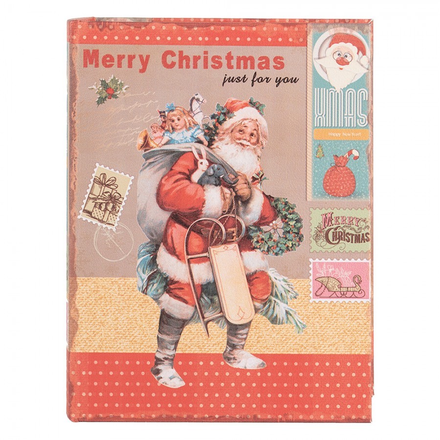 3ks úložný box kniha Merry Christmas - 27*22*7 / 22*17*6 / 17*12*4 cm Clayre & Eef 3ks úložný box kniha Merry Christmas - 27*22*7 / 22*17*6 / 17*12*4 cm Clayre & Eef