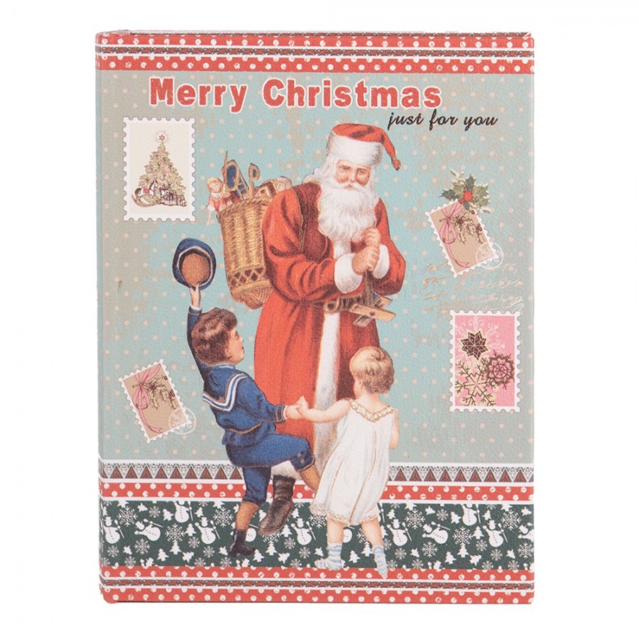 3ks úložný box kniha Merry Christmas - 27*22*7 / 22*17*6 / 17*12*4 cm Clayre & Eef 3ks úložný box kniha Merry Christmas - 27*22*7 / 22*17*6 / 17*12*4 cm Clayre & Eef