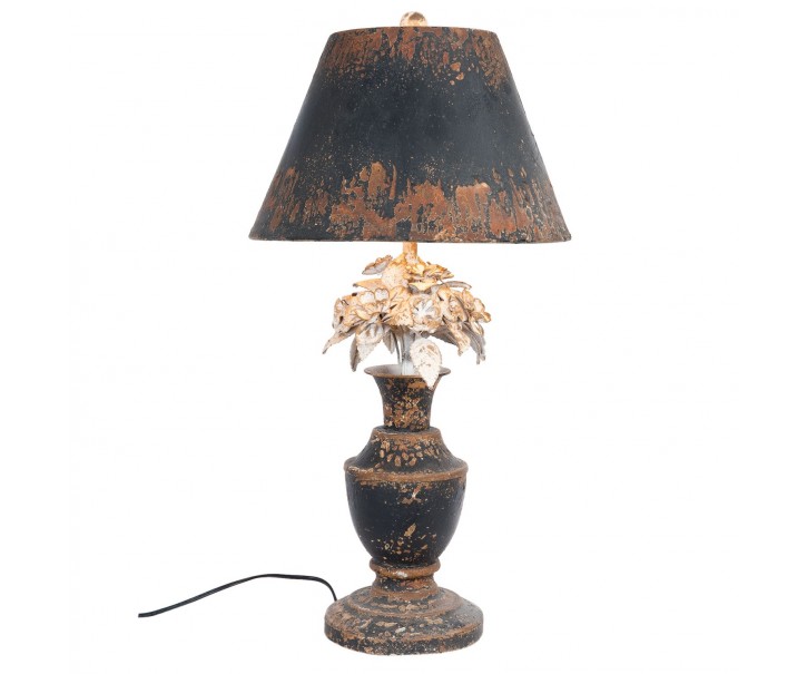 Kovová stolní vintage lampa s patinou - Ø 36*73 cm / E27 60W Clayre & Eef