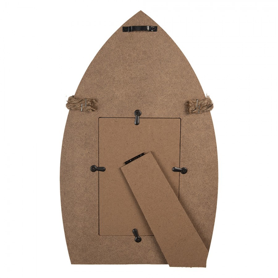 Fotorámeček ve tvaru loďky Wellen - 20*2*32 cm / 10*15 cm Clayre & Eef Fotorámeček ve tvaru loďky Wellen - 20*2*32 cm / 10*15 cm Clayre & Eef