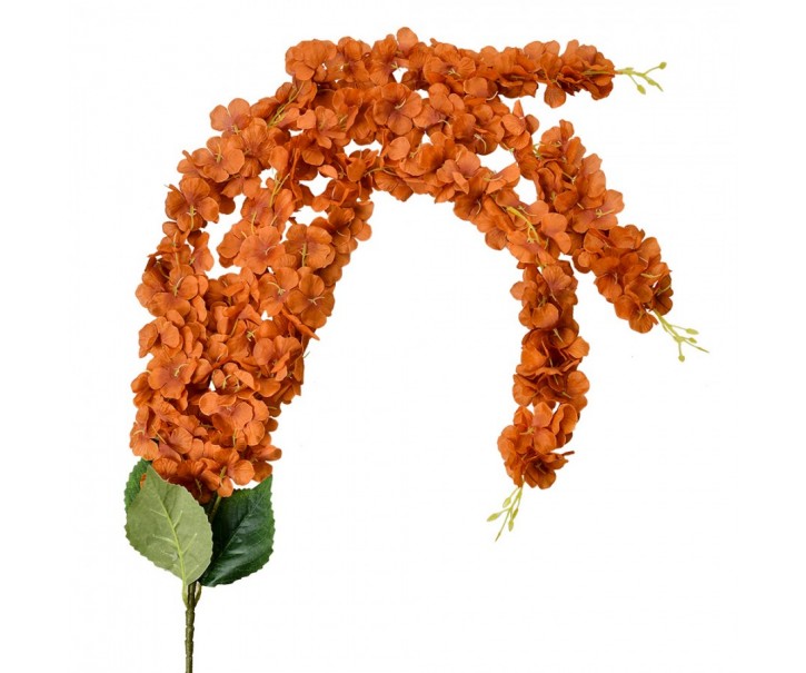 Oranžová dekorace umělá převislá květina - 6*6*108 cm Clayre & Eef