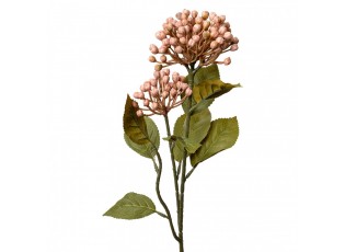 Dekorace světle růžová umělá květina poupata hortenzie - 8*7*53 cm