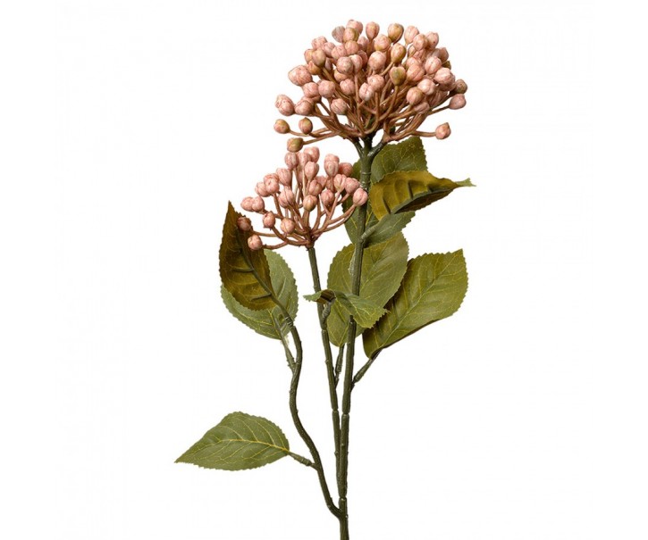 Dekorace světle růžová umělá květina poupata hortenzie - 8*7*53 cm Clayre & Eef