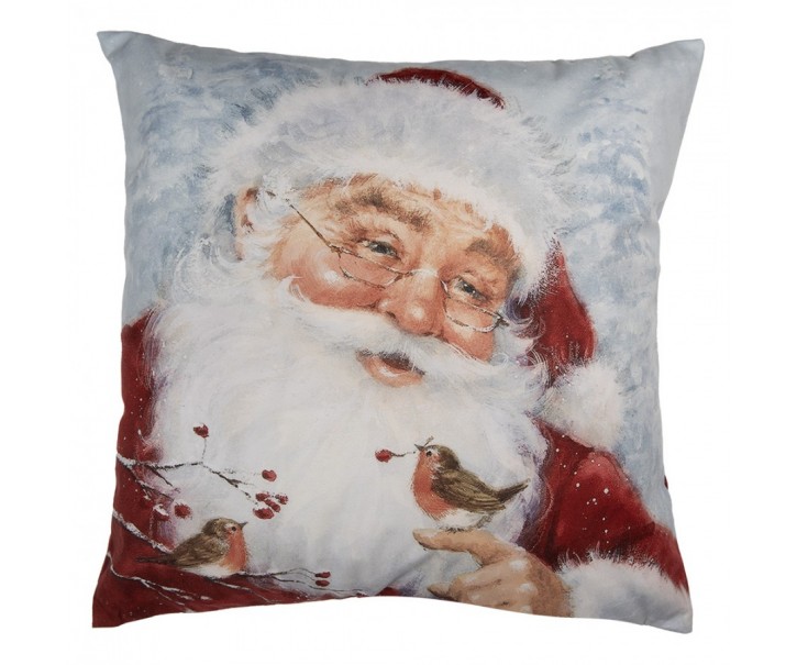 Povlak na polštář Santa Claus Christmas - 45*45 cm Clayre & Eef