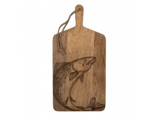 Dřevěné servírovací prkénko s rybou Board Wood Fish - 25*2*50 cm