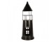 Černá antik kovová dekorace maják Lighthouse - Ø 16*45 cm Clayre & Eef