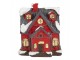 Dekorace malinký svítící červený domek Manon LED - 6*5*7 cm Clayre & Eef