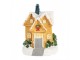 Dekorace malinký svítící žlutý domek Manon LED - 6*5*9 cm Clayre & Eef