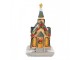 Dekorace malinký svítící béžový domek kostel Manon LED - 5*5*5 cm Clayre & Eef