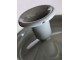Šedý smaltovaný svícen Grey dot - Ø 13*6cm M&uuml;nder Email