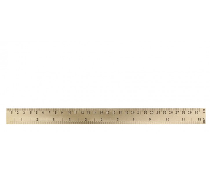 Mosazné pravítko Ruler brass - 31,5 cm Chic Antique