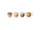 Set 4ks hrnek Coffee 70s Lush - 10*7*8cm / 250 ml HKLIVING
