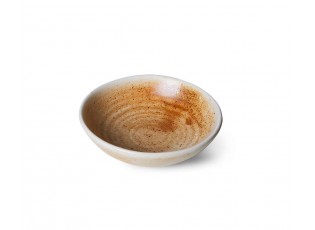 Rustikálně béžová porcelánová mistička Chef - Ø 9*3 cm / 50 ml 