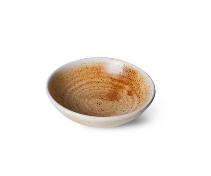 Rustikálně béžová porcelánová mistička Chef - Ø 9*3 cm / 50 ml HKLIVING