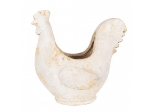 Béžový antik květináč kohoutek Farm Brocante - 36*18*35 cm