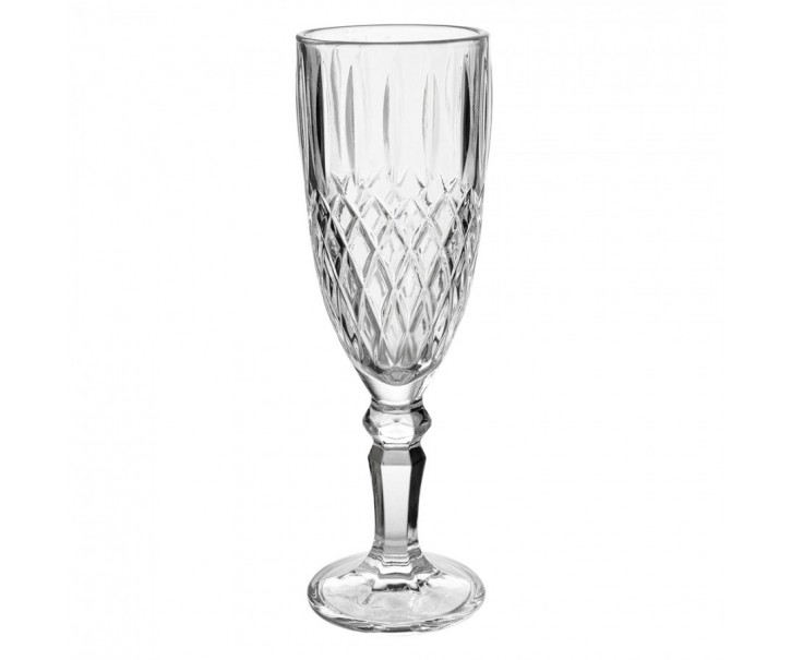 Transparentní sklenička na šampaňské Diamond - Ø 6*19 cm / 150 ml Clayre & Eef