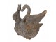 Šedý antik květináč zamilovaných labutí Swan Baroque - 49*27*37 cm Clayre & Eef