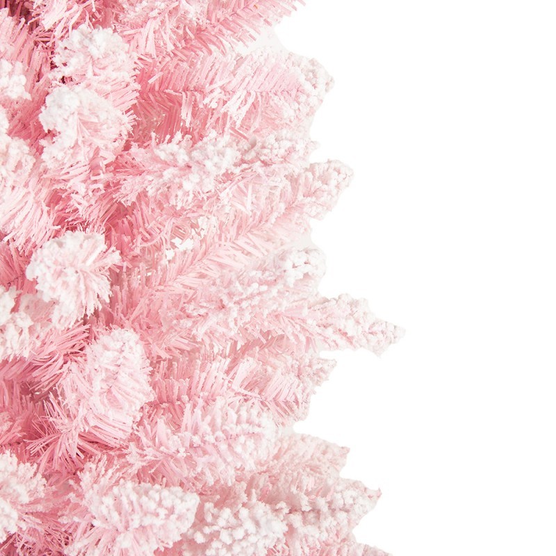Růžový zasněžený umělý vánoční stromek Christmas Tree - 45*45*120 cm Clayre & Eef Růžový zasněžený umělý vánoční stromek Christmas Tree - 45*45*120 cm Clayre & Eef