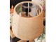 Světle hnědé stínidlo na lampu z hovězí kůže - Ø 20 * Ø 15*15cm Mars & More 