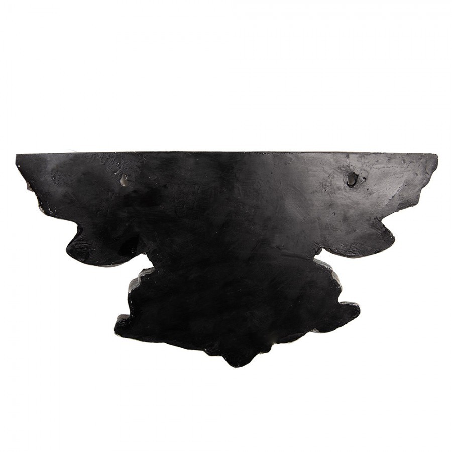 Hnědá nástěnná dekorační police s ornamenty Solangée - 60*23*30 cm Clayre & Eef Hnědá nástěnná dekorační police s ornamenty Solangée - 60*23*30 cm Clayre & Eef