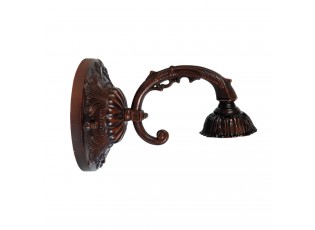 Nástěnná lampa Tiffany hnědá bez stínítka -15*Ø 23 cm