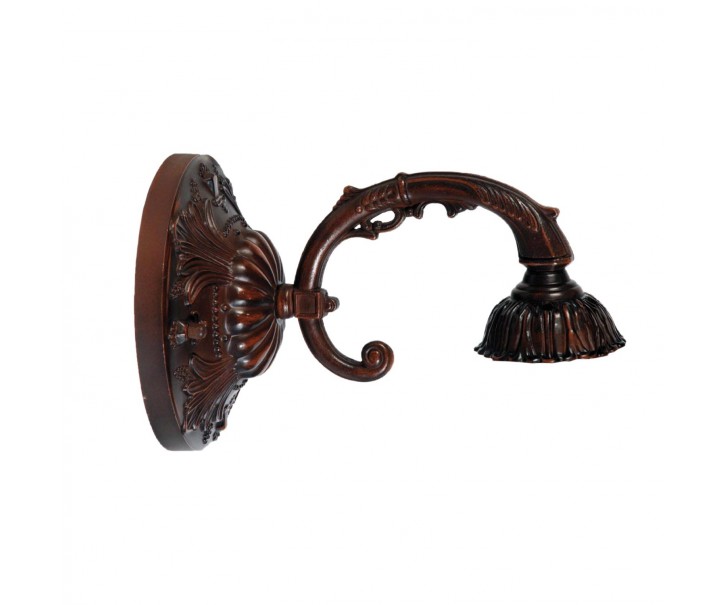 Nástěnná lampa Tiffany hnědá bez stínítka -15*Ø 23 cm Clayre & Eef