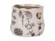 Keramický obal na květináč zelenina The Kitchen Garden - Ø 11*10 cm Clayre & Eef