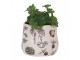 Keramický obal na květináč zelenina The Kitchen Garden - Ø 11*10 cm Clayre & Eef