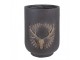 Granitový antik obal na květináč s jelenem Deer - Ø 23*31 cm Clayre & Eef