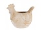 Béžový antik květináč slepička Chicken Brocante - 31*20*27 cm Clayre & Eef