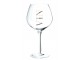 Sklenice na víno se stříbrným nápisem Vin Silver - Ø 10*22 cm J-Line by Jolipa