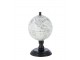 Šedo-černý glóbus na dřevěném podstavci Globe - 10*10*20 cm J-Line by Jolipa