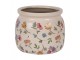 Keramický květináč s květinami Colourful Flowers S - Ø 16*13 cm Clayre & Eef