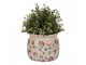 Keramický květináč s květinami Colourful Flowers S - Ø 16*13 cm Clayre & Eef