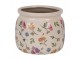 Keramický květináč s květinami Colourful Flowers S - Ø 16*13 cm Clayre & Eef