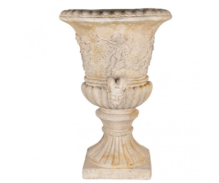 Béžový nástěnný květináč s anděly v barokním stylu Baroque - 54*27*76cm Clayre & Eef