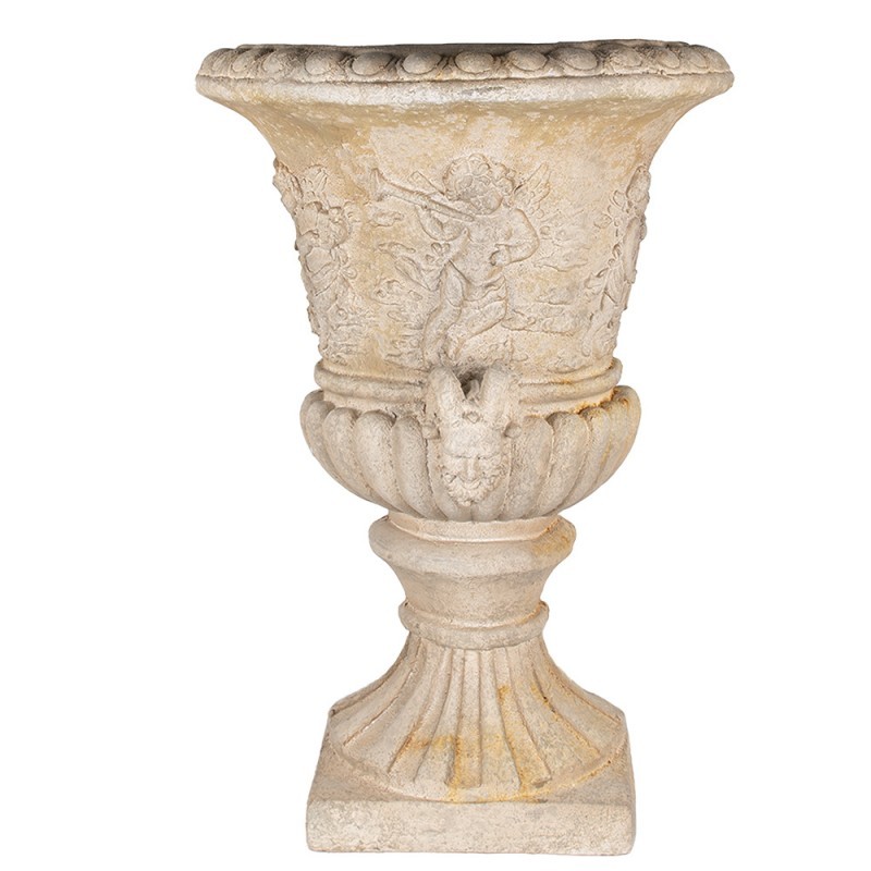 Béžový nástěnný květináč s anděly v barokním stylu Baroque - 54*27*76cm